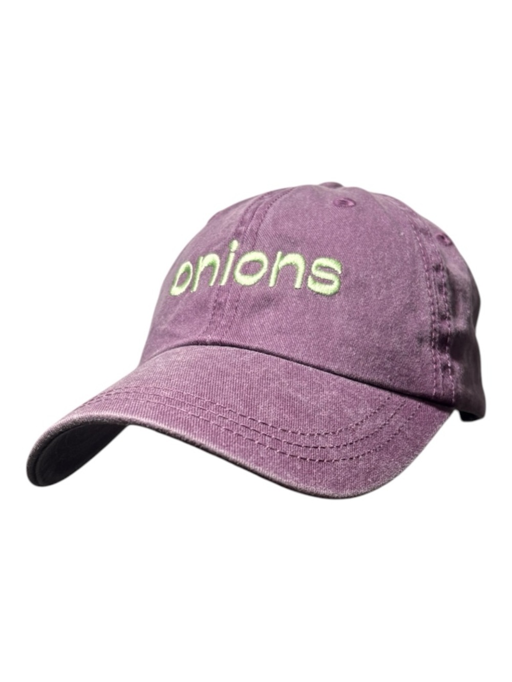 SPORTSMAN Onions Embroidered Baseball Cap in Mauve Purple